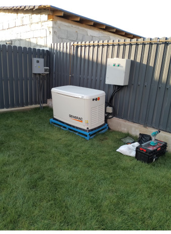 Установка газового генератора в коттеджном городке Nova Village 